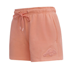 Atlanta Braves Pro Standard Women's Neutral Fleece Shorts - Pink