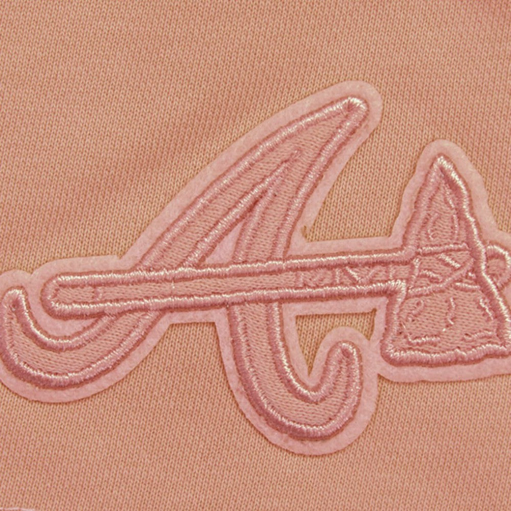 Atlanta Braves Pro Standard Women's Neutral Fleece Shorts - Pink