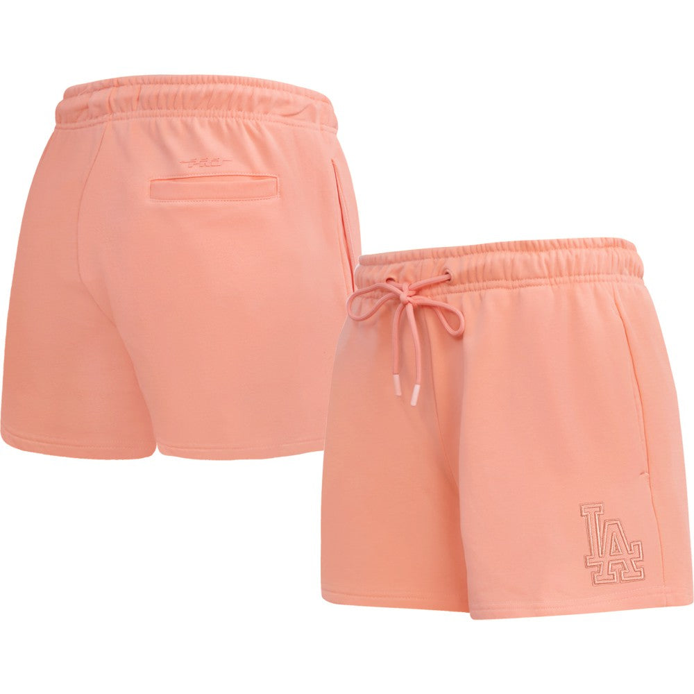 Los Angeles Dodgers Pro Standard Women's Neutral Fleece Shorts - Pink