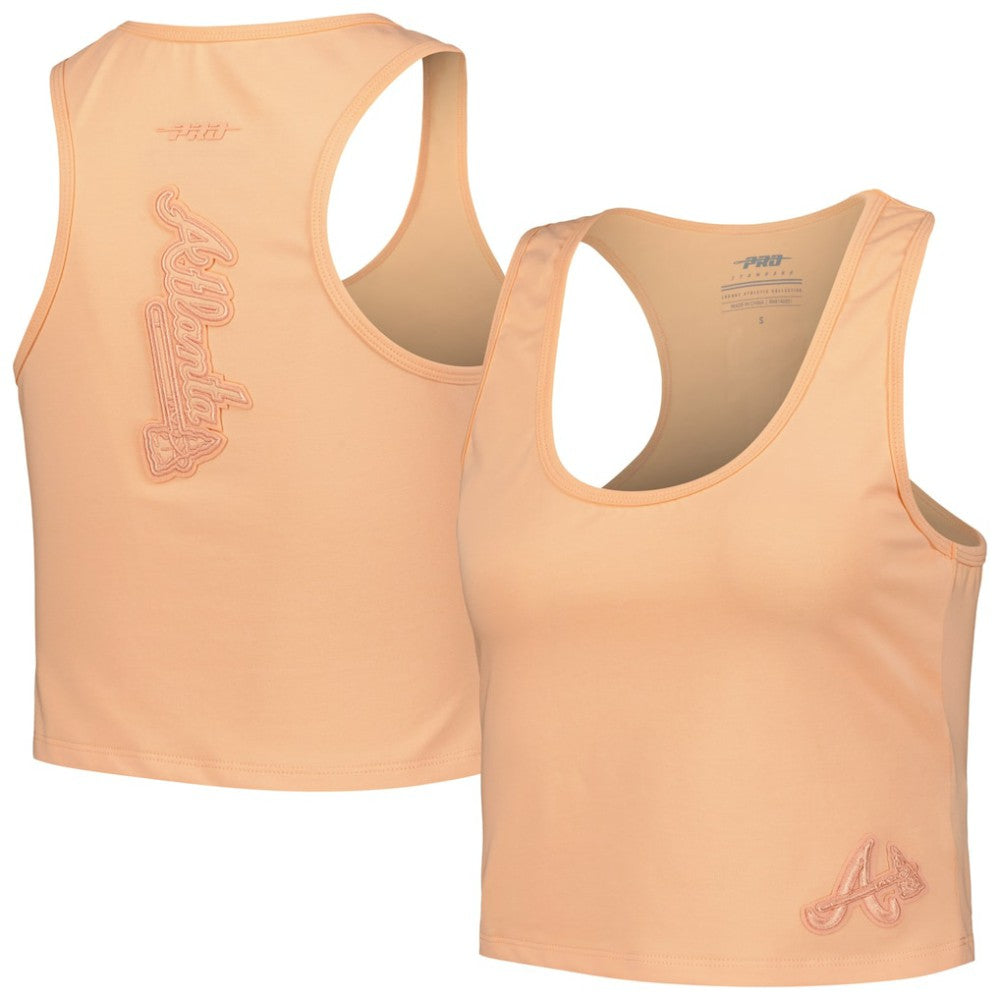Atlanta Braves Pro Standard Women's Neutral Fitted Racerback Tank Top - Orange
