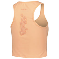 Atlanta Braves Pro Standard Women's Neutral Fitted Racerback Tank Top - Orange