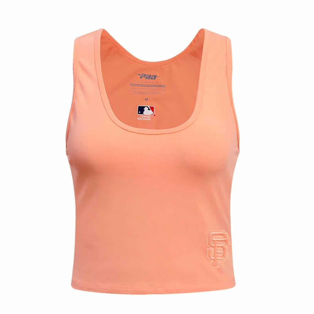 San Francisco Giants Pro Standard Women's Neutral Fitted Racerback Tank Top - Pink