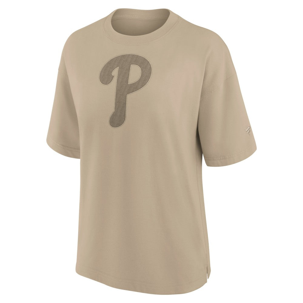 Philadelphia Phillies Women's Oversized Elements T-Shirt - Khaki