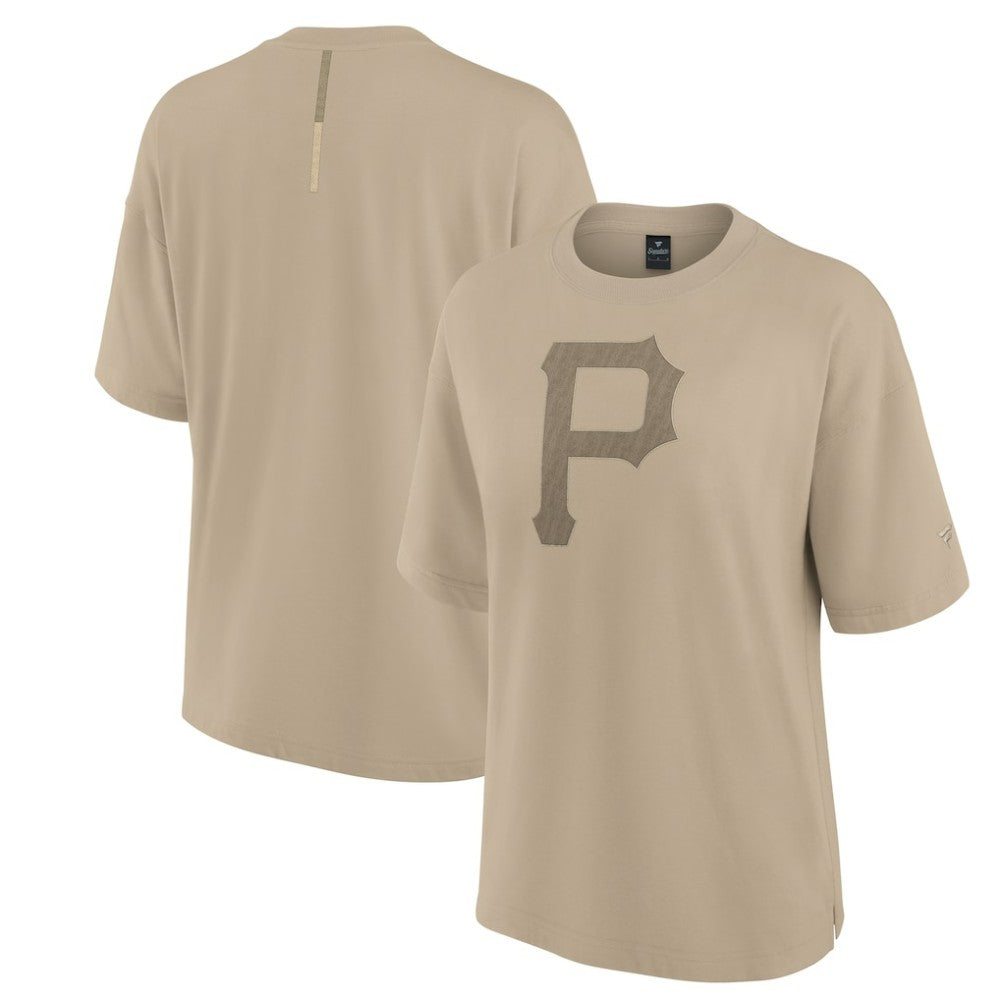 Pittsburgh Pirates Women's Oversized Elements T-Shirt - Khaki