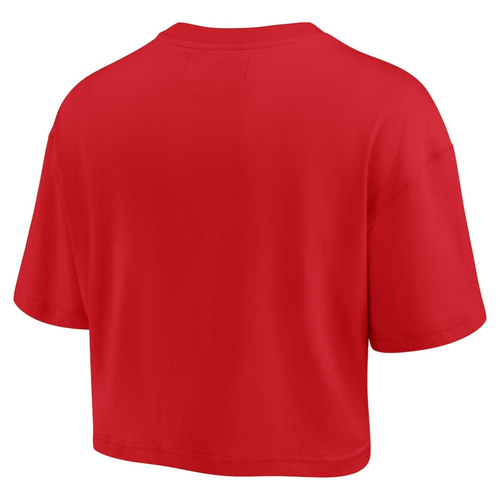 St. Louis Cardinals Women's Elements Super Soft Boxy Cropped T-Shirt - Red