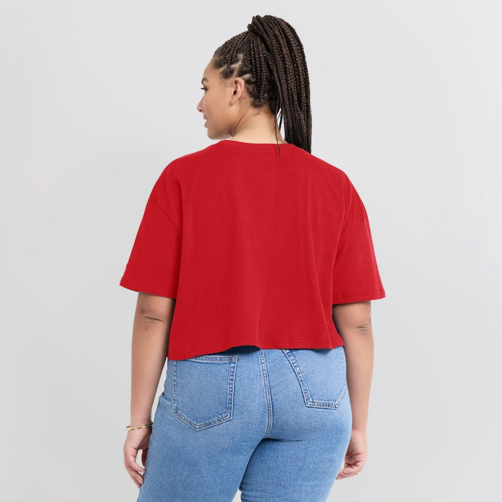 St. Louis Cardinals Women's Elements Super Soft Boxy Cropped T-Shirt - Red