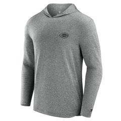 Cincinnati Reds Front Office Tech Lightweight Hoodie T-Shirt - Black