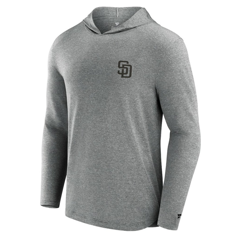 San Diego Padres Front Office Tech Lightweight Hoodie T-Shirt - Black