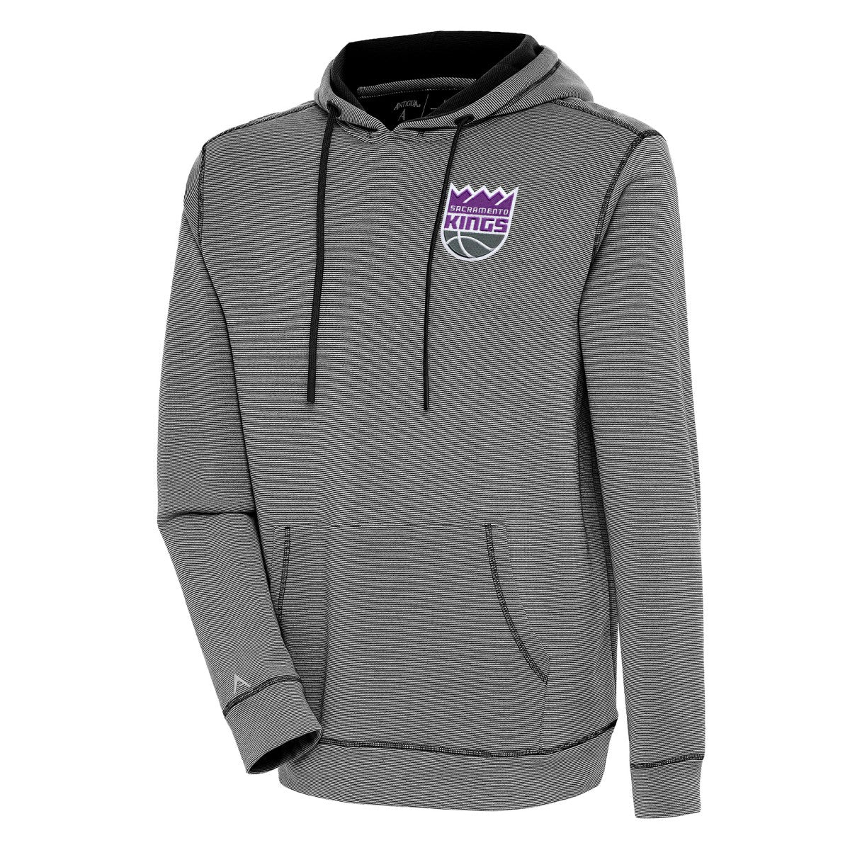 Sacramento Kings Antigua Axe Bunker Tri-Blend Pullover Hoodie - Black outlet