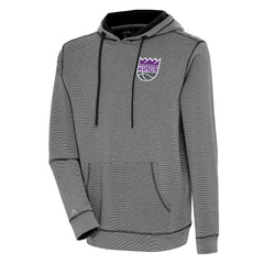Sacramento Kings Antigua Axe Bunker Tri-Blend Pullover Hoodie - Black outlet