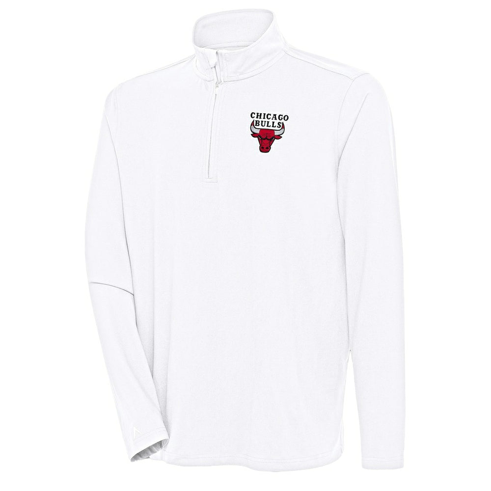 Chicago Bulls Antigua Hunk Quarter-Zip Pullover Top - White outlet