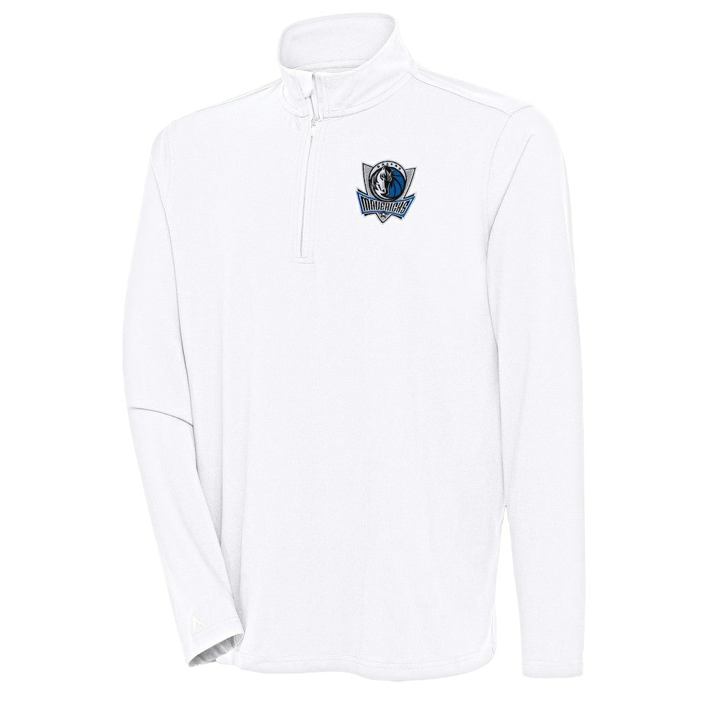 Dallas Mavericks Antigua Hunk Quarter-Zip Pullover Top sale - White outlet