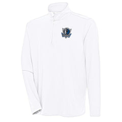 Dallas Mavericks Antigua Hunk Quarter-Zip Pullover Top sale - White outlet