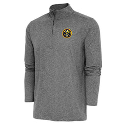 Denver Nuggets Antigua Hunk Quarter-Zip Pullover Top sale - Heather Black sale