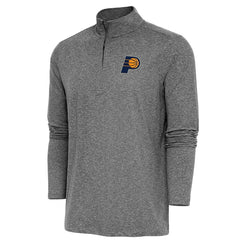 Indiana Pacers Antigua Hunk Quarter-Zip Pullover Top - Heather Black for sale