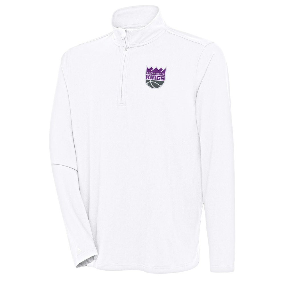 Sacramento Kings Antigua Hunk Quarter-Zip Pullover Top - White cheap