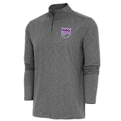 Sacramento Kings Antigua Hunk Quarter-Zip Pullover Top - Heather Black online
