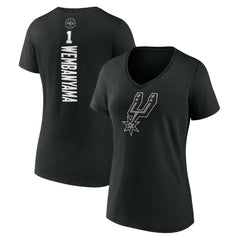 Victor Wembanyama San Antonio Spurs Women's Playmaker Name & Number V-Neck T-Shirt - Black for sale