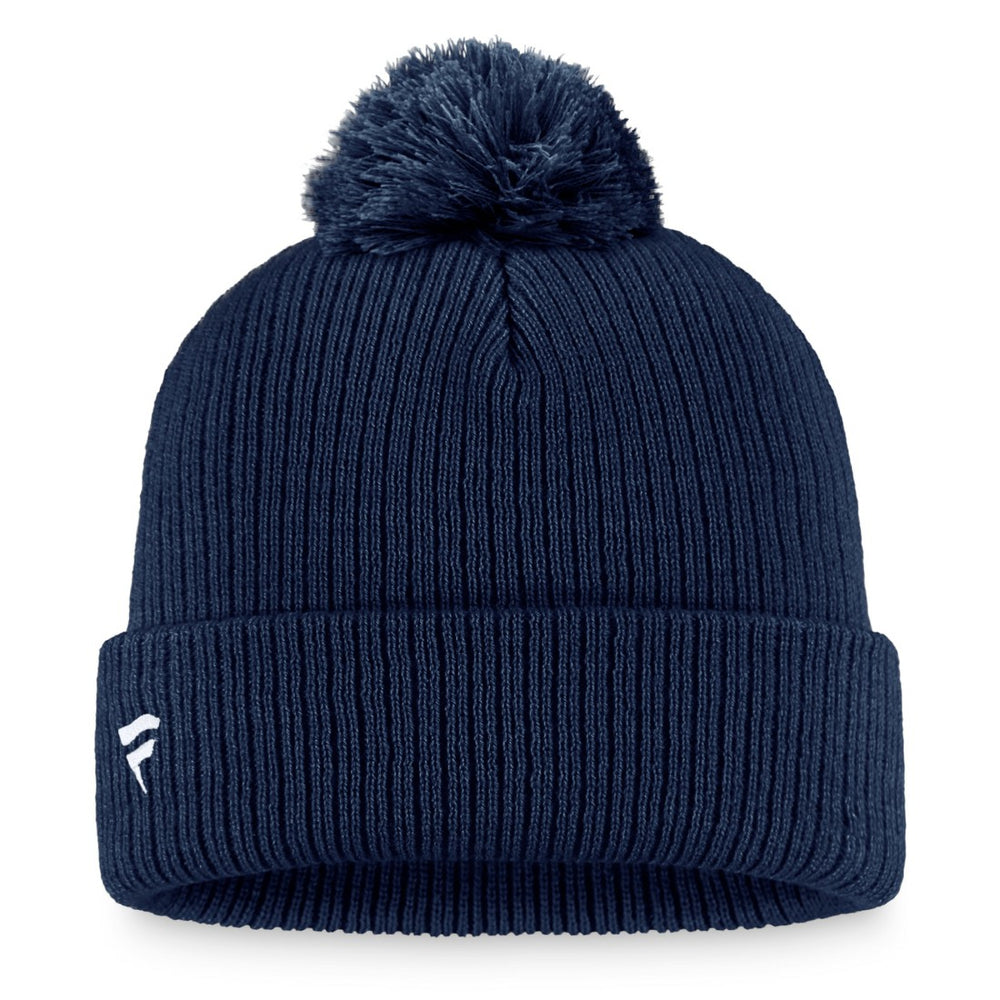 Tennessee Titans Women's Logo Cuffed Knit Hat with Pom - Navy discount