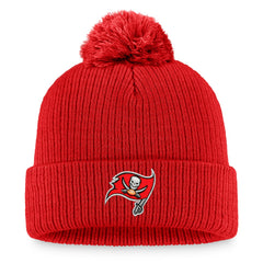 Tampa Bay Buccaneers Women's Logo Cuffed Knit Hat with Pom - Cardinal discount
