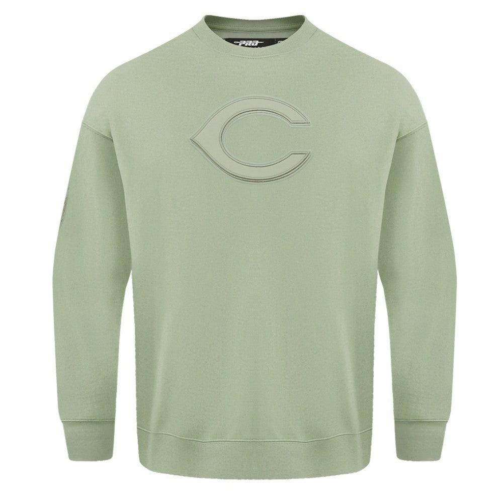 Cincinnati Reds Pro Standard Neutral Drop Shoulder Pullover Sweatshirt - Green