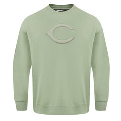 Cincinnati Reds Pro Standard Neutral Drop Shoulder Pullover Sweatshirt - Green