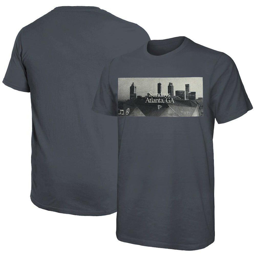 Atlanta Falcons Majestic Threads Sundays Skyline T-Shirt - Gray online