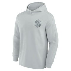 Seattle Kraken Fanatics Elements Lightweight Tri-Blend Fleece Hoodie Gray