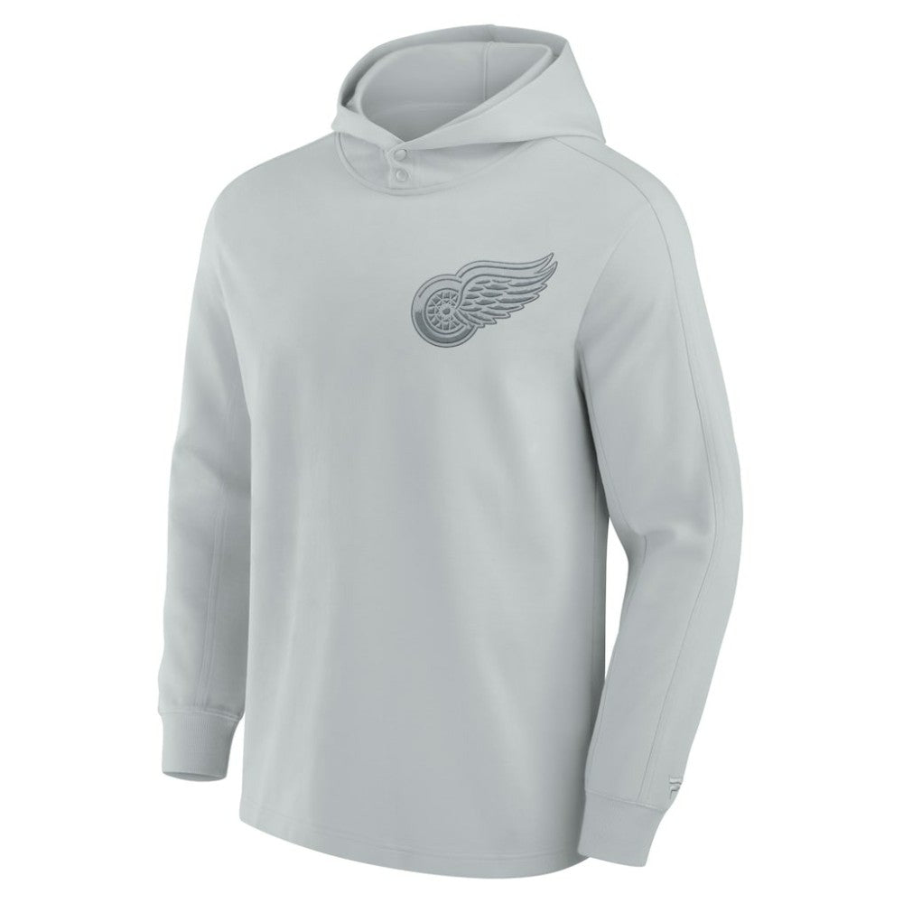 Detroit Red Wings Fanatics Elements Lightweight Tri-Blend Fleece Hoodie Gray