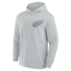 Detroit Red Wings Fanatics Elements Lightweight Tri-Blend Fleece Hoodie Gray
