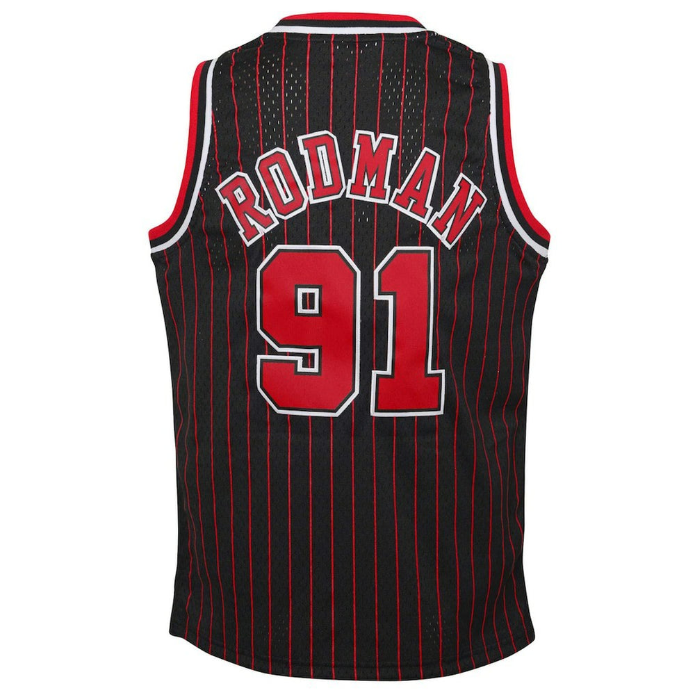 Dennis Rodman Chicago Bulls Youth 1995/96 Hardwood Classics Swingman Jersey sale - Black | Mitchell & Ness sale