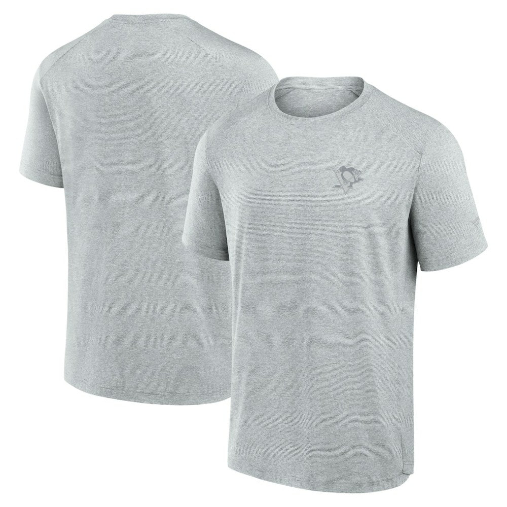 Pittsburgh Penguins Fanatics Front Office Tech T-Shirt Gray