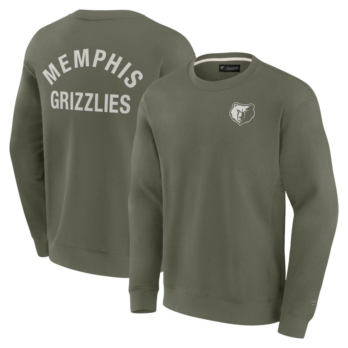 Memphis Grizzlies Unisex Elements Super Soft Fleece Pullover Sweatshirt - Olive | Fanatics sale