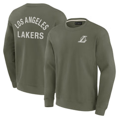 Los Angeles Lakers Unisex Elements Super Soft Fleece Pullover Sweatshirt - Olive | Fanatics cheap