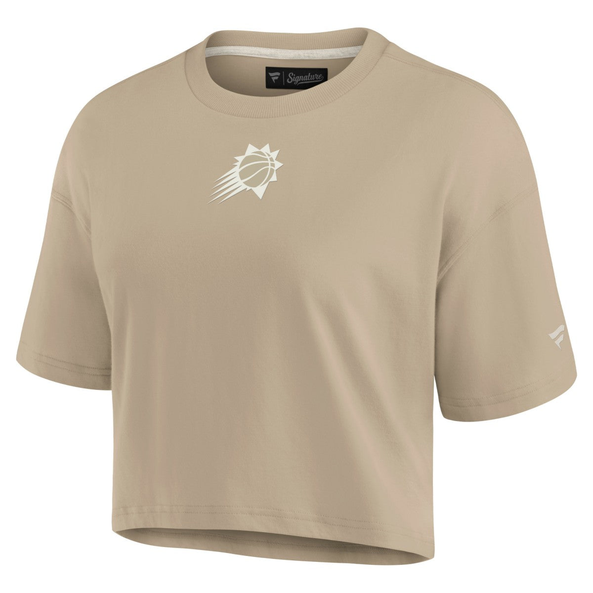 Phoenix Suns Women's Elements Super Soft Boxy Cropped T-Shirt - Khaki | Fanatics for sale