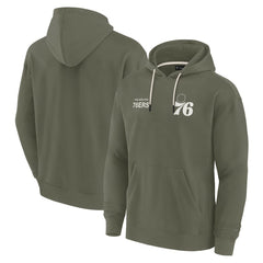 Philadelphia 76ers Unisex Elements Super Soft Fleece Pullover Hoodie - Olive | Fanatics discount