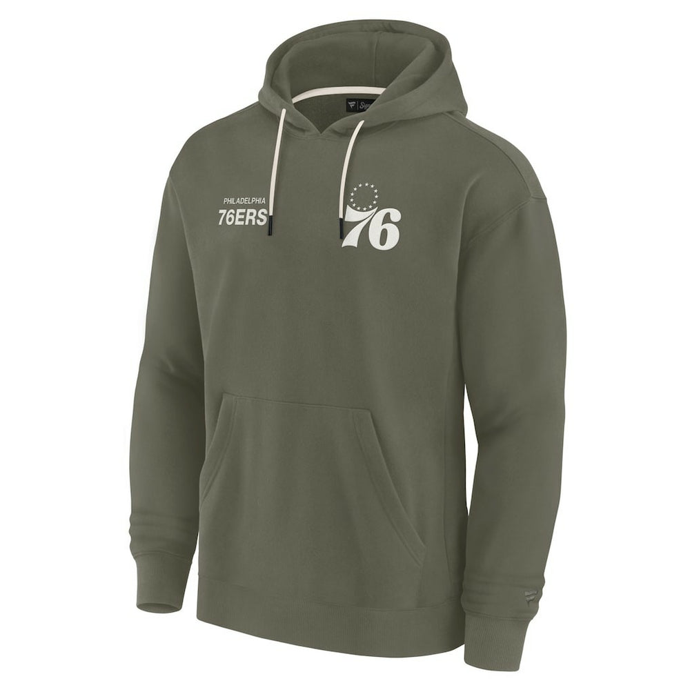 Philadelphia 76ers Unisex Elements Super Soft Fleece Pullover Hoodie - Olive | Fanatics discount