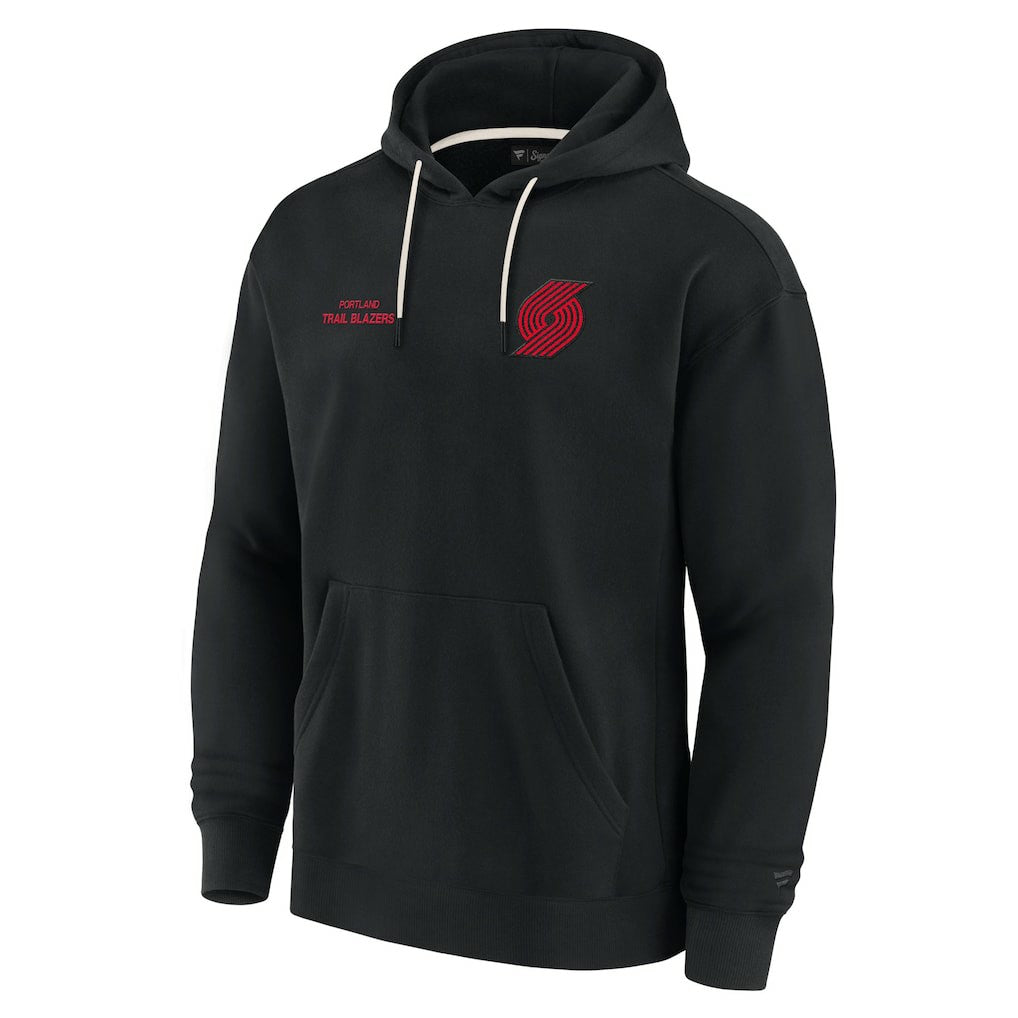 Portland Trail Blazers Unisex Elements Super Soft Fleece Pullover Hoodie sale - Black | Fanatics discount