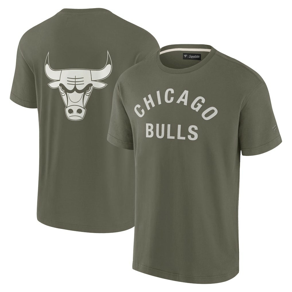 Chicago Bulls Unisex Elements Super Soft Short Sleeve T-Shirt sale - Olive | Fanatics for sale