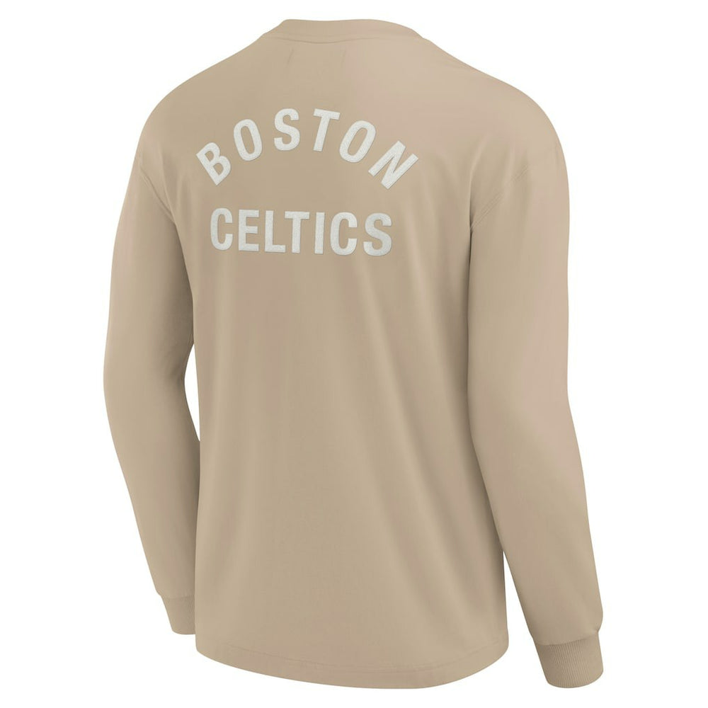 Boston Celtics Unisex Elements Super Soft Long Sleeve T-Shirt - Khaki | Fanatics cheap