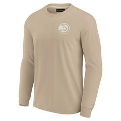 Atlanta Hawks Unisex Elements Super Soft Long Sleeve T-Shirt - Khaki | Fanatics shop