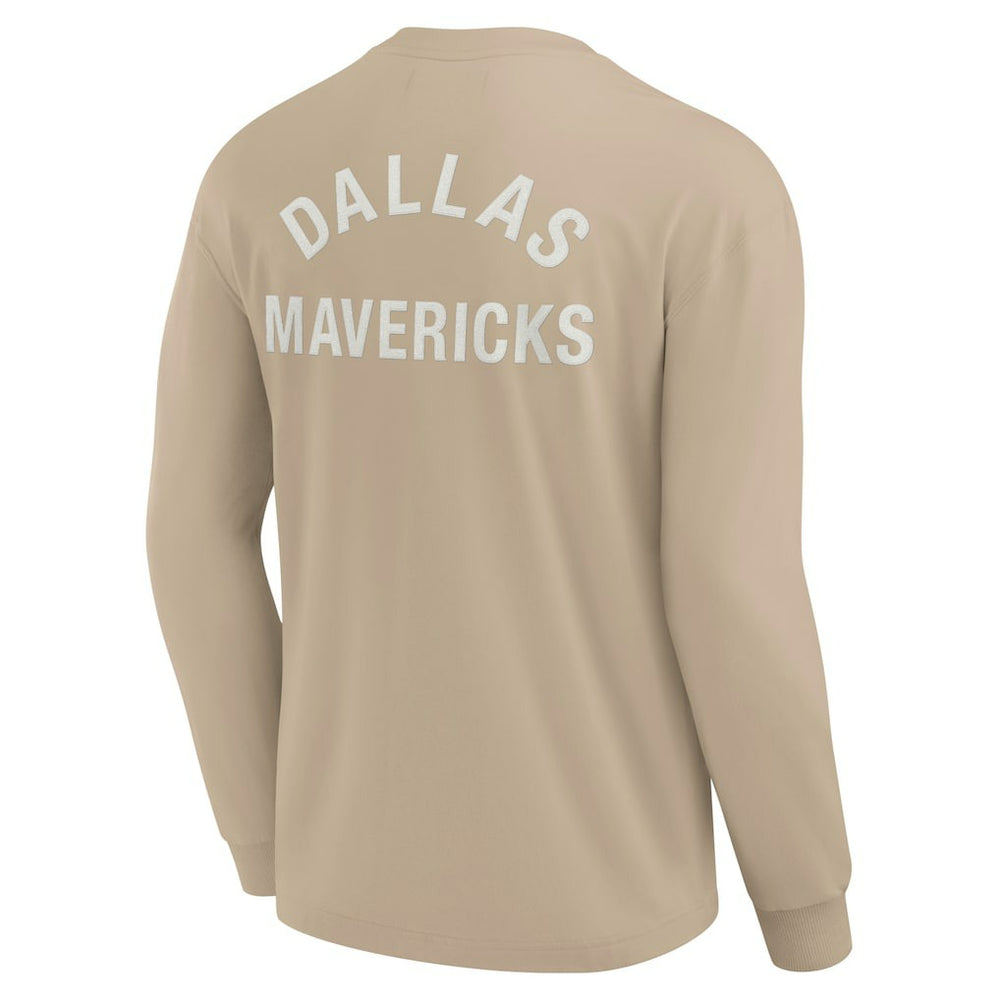 Dallas Mavericks Unisex Elements Super Soft Long Sleeve T-Shirt sale - Khaki | Fanatics outlet