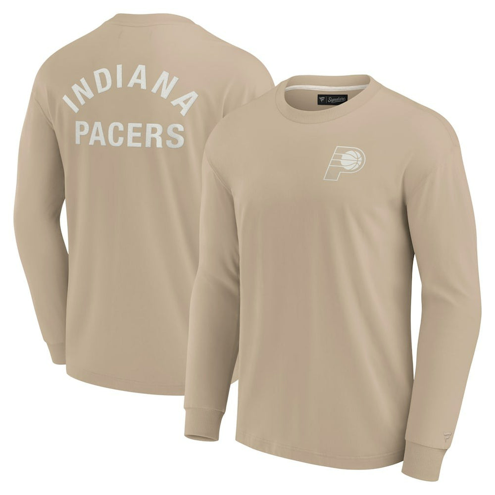 Indiana Pacers Unisex Elements Super Soft Long Sleeve T-Shirt - Khaki | Fanatics sale