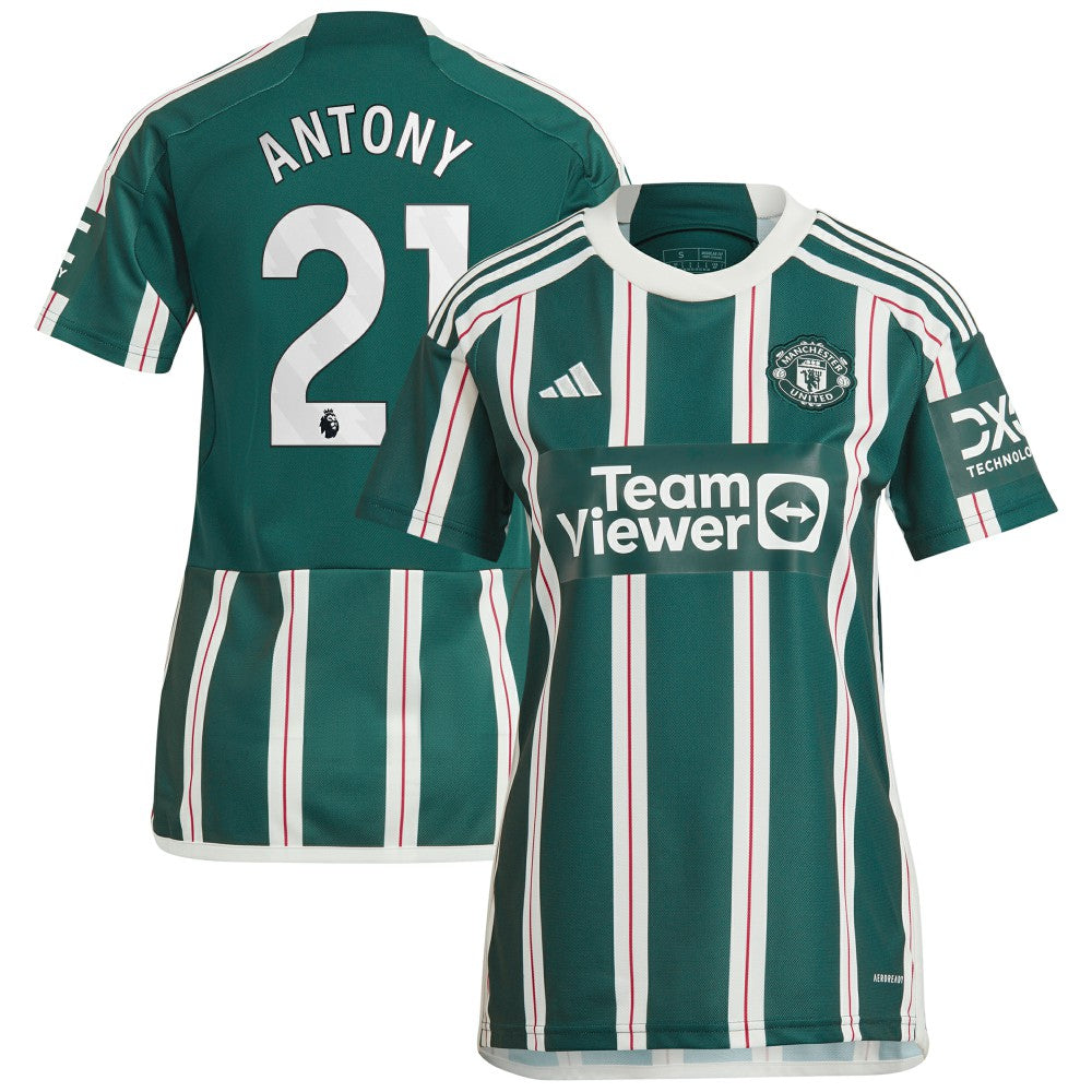 Antony Manchester United Women's 2023/24 Away Replica Player Jersey - Green | Adidas sale