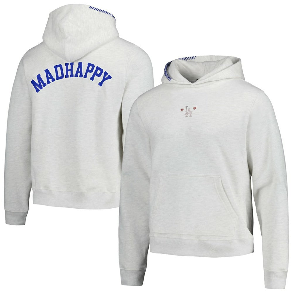Los Angeles Dodgers Unisex Fleece Pullover Hoodie - Heather Gray