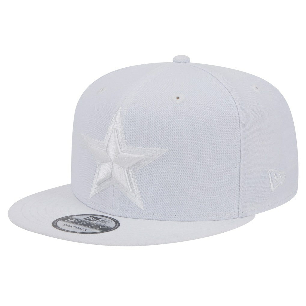 Dallas Cowboys New Era Main White on White 9FIFTY Snapback Hat cheap