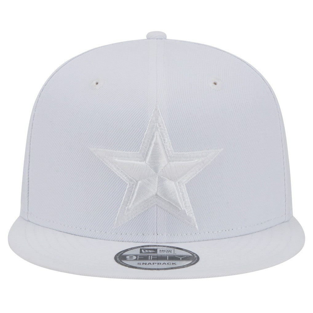 Dallas Cowboys New Era Main White on White 9FIFTY Snapback Hat cheap