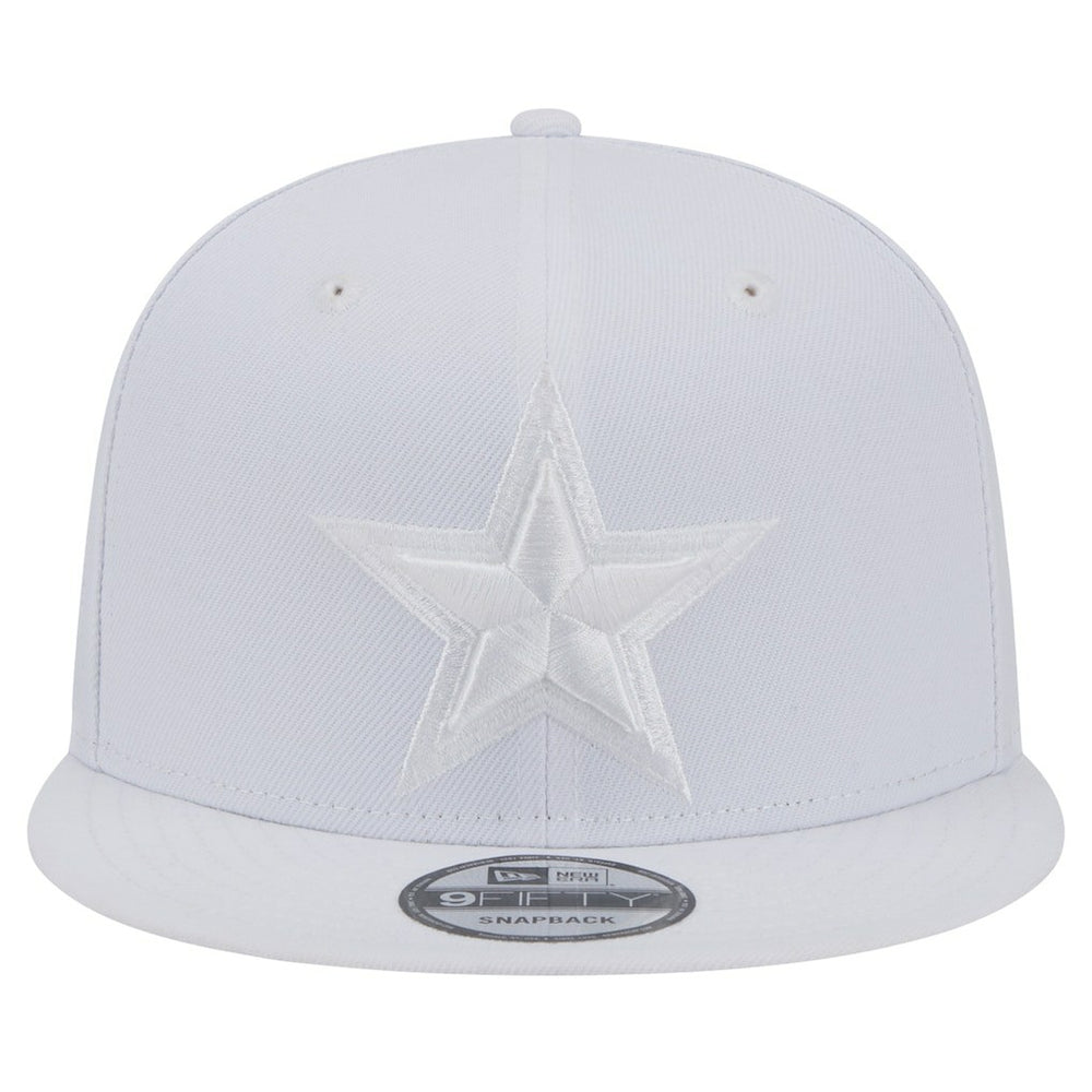 Dallas Cowboys New Era Main White on White 9FIFTY Snapback Hat cheap