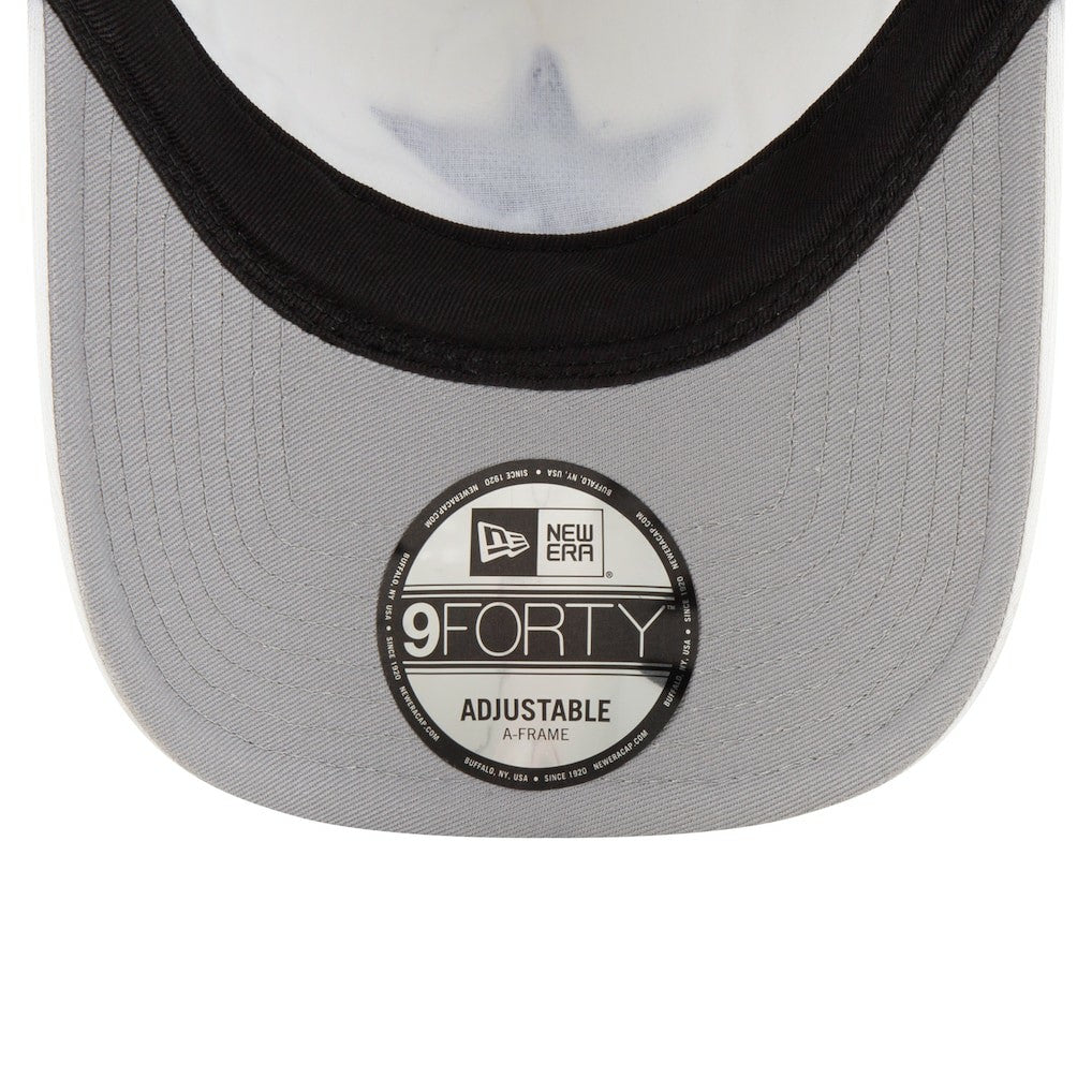 Dallas Cowboys New Era Court Sport Foam Front A-Frame 9FORTY Adjustable Trucker Hat - White/Navy for sale