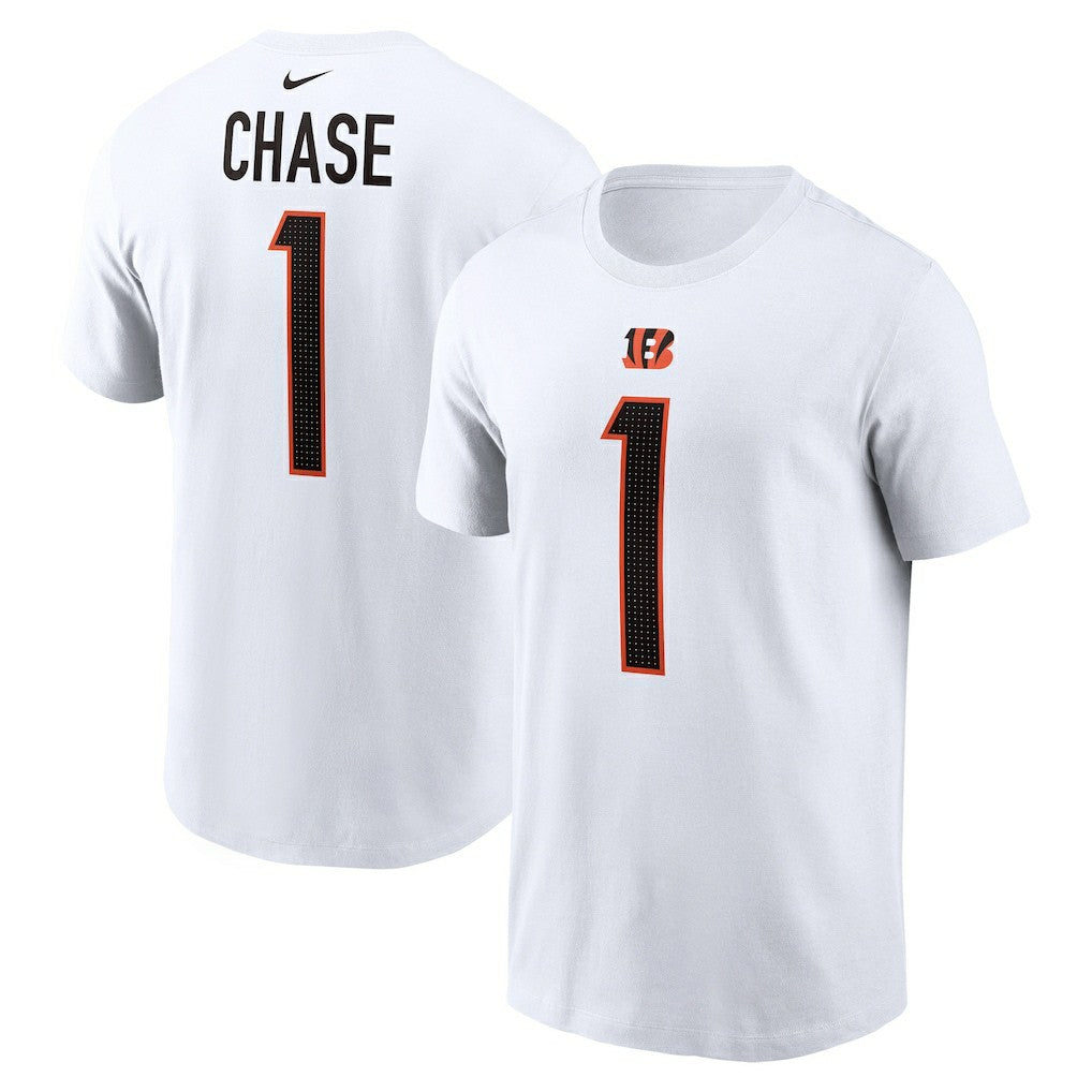Ja'Marr Chase Cincinnati Bengals Player Name & Number T-Shirt - White | Nike discount